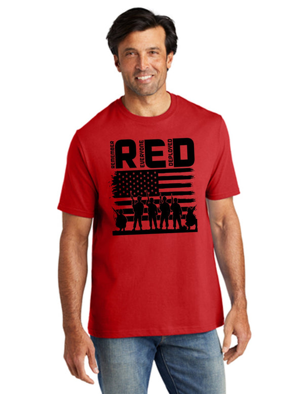 T Shirt - Remember Everyone Deployed (RED) / MADE IN USA